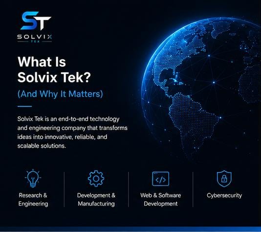 Solvix Tek — the team that stays from idea to operation