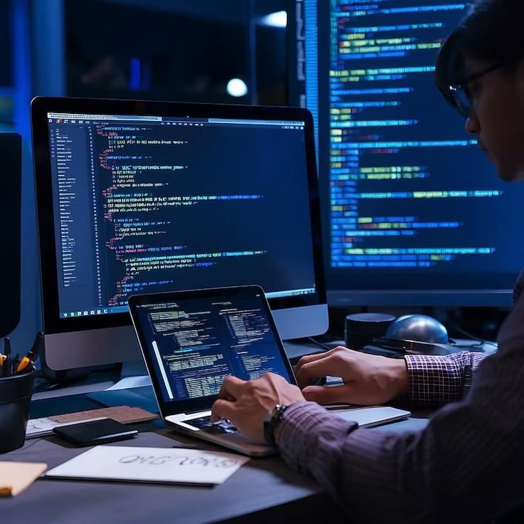 Solvix engineer at workstation